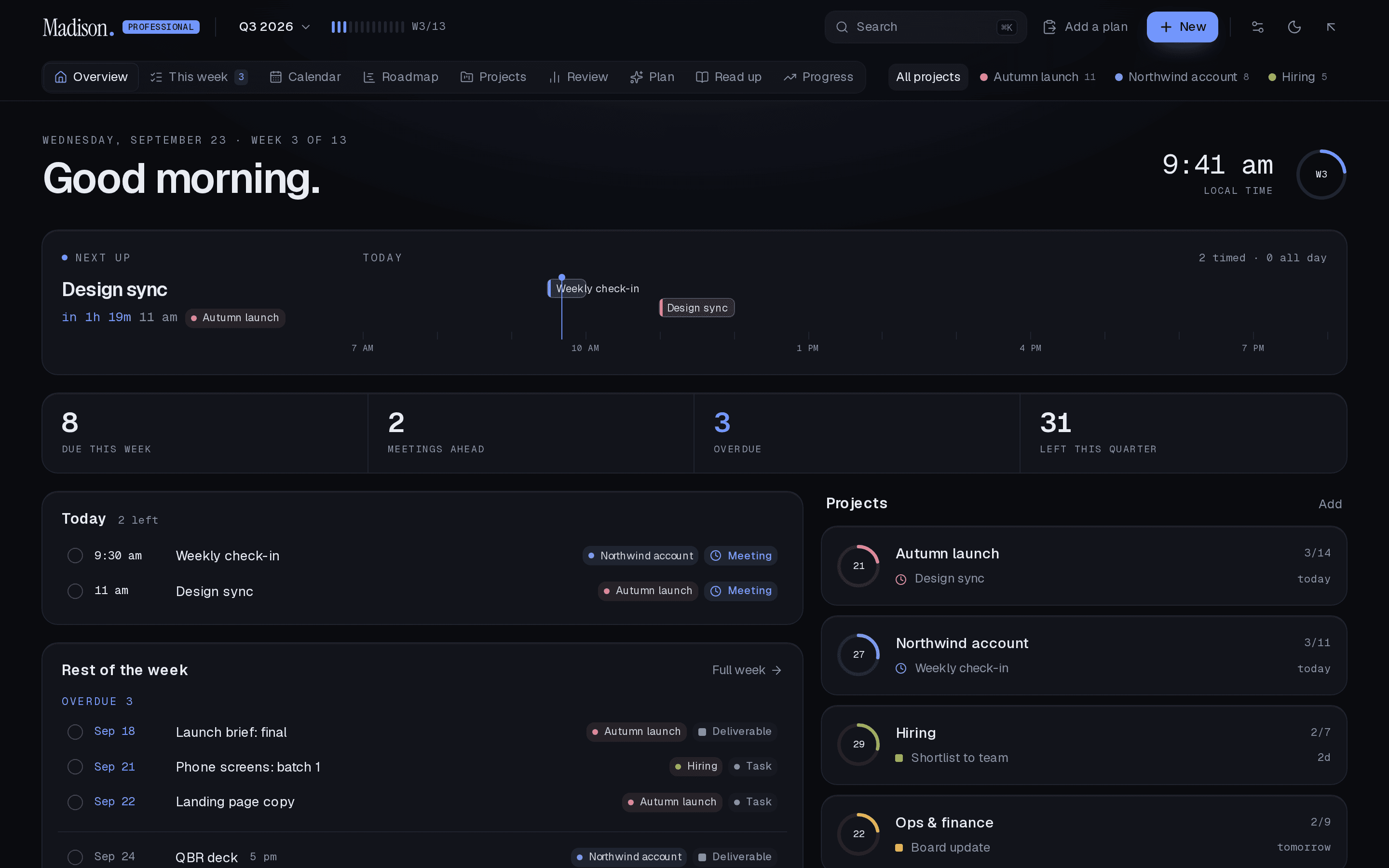 Madison Professional: the overview